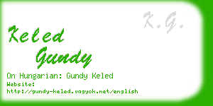 keled gundy business card
